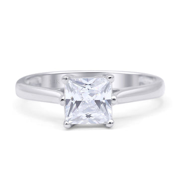 Princess Cut Solitaire Ring
